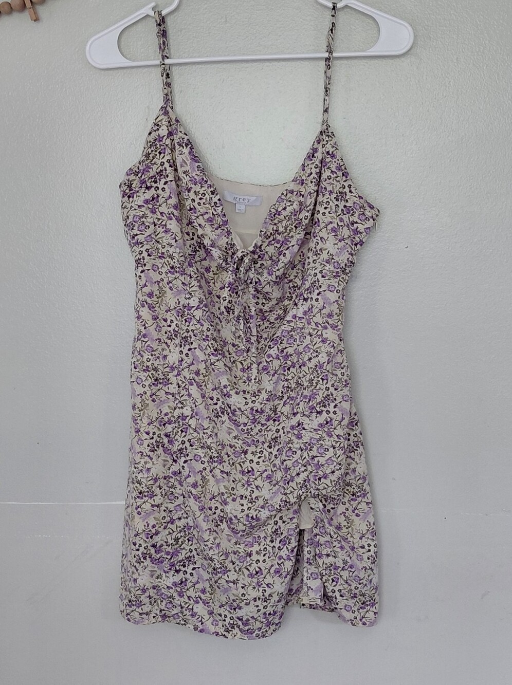 Grey Bandit Floral Cami Cottagecore Mini Dress Size L